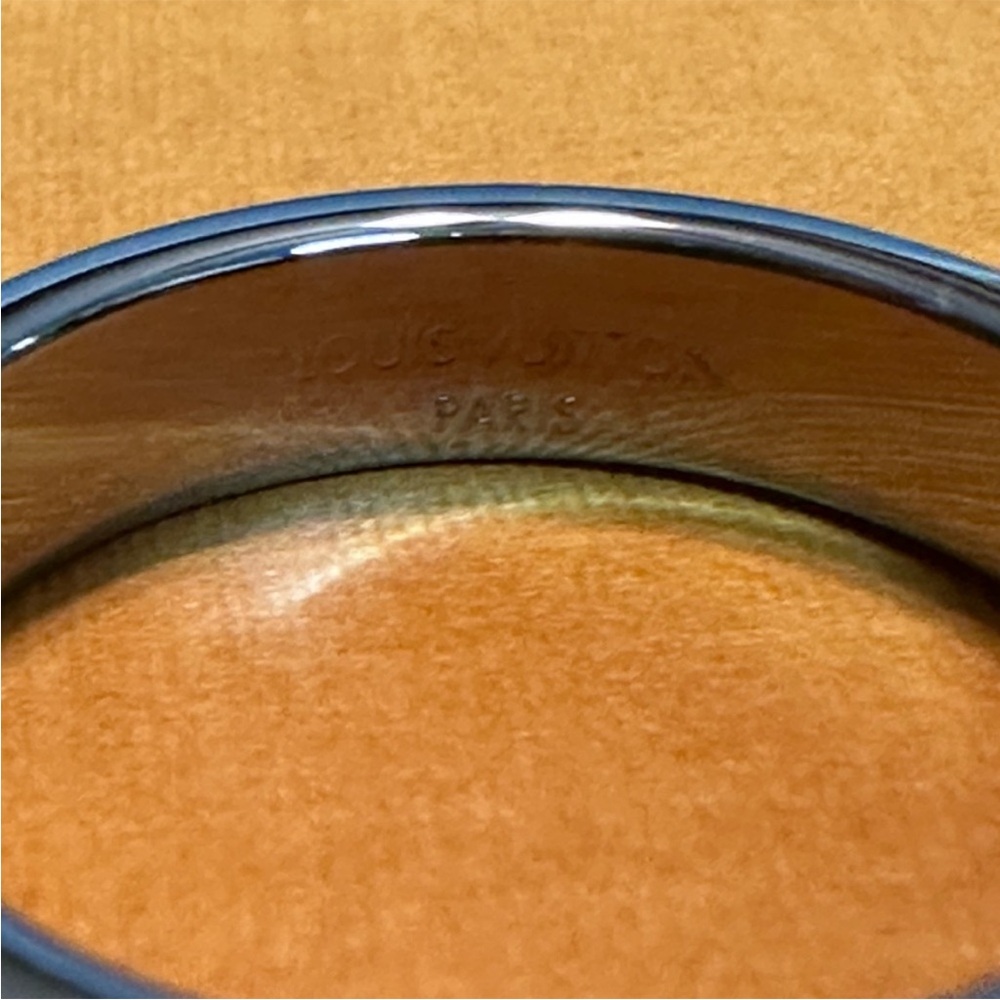 Louis Vuitton Silver Geometric Pattern Ring - image 3